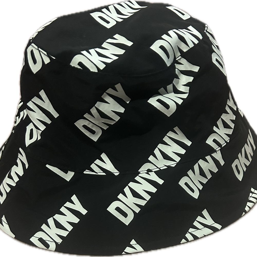 DKNY Monochrome Logo Bucket Hat